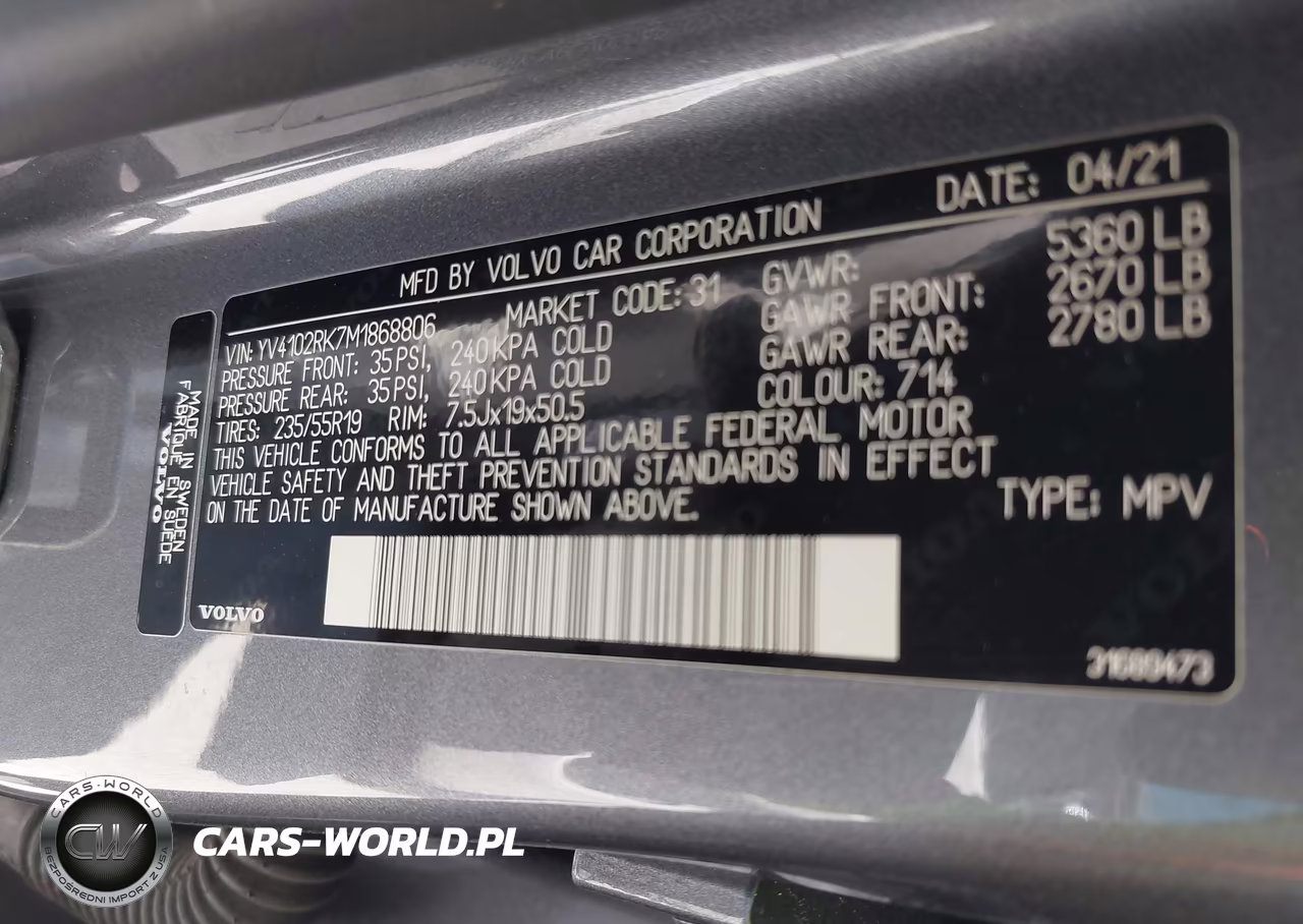 2021 Volvo Xc60 T5 Momentum VIN:YV4102RK7M1868806 - 9