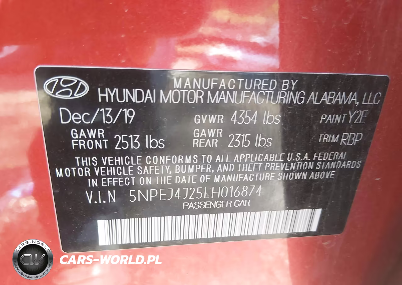 2020 Hyundai Sonata Sel Plus VIN:5NPEJ4J25LH016874 - 9