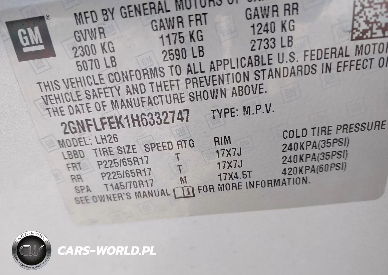 2017 Chevrolet Equinox Lt VIN:2GNFLFEK1H6332747 - 9