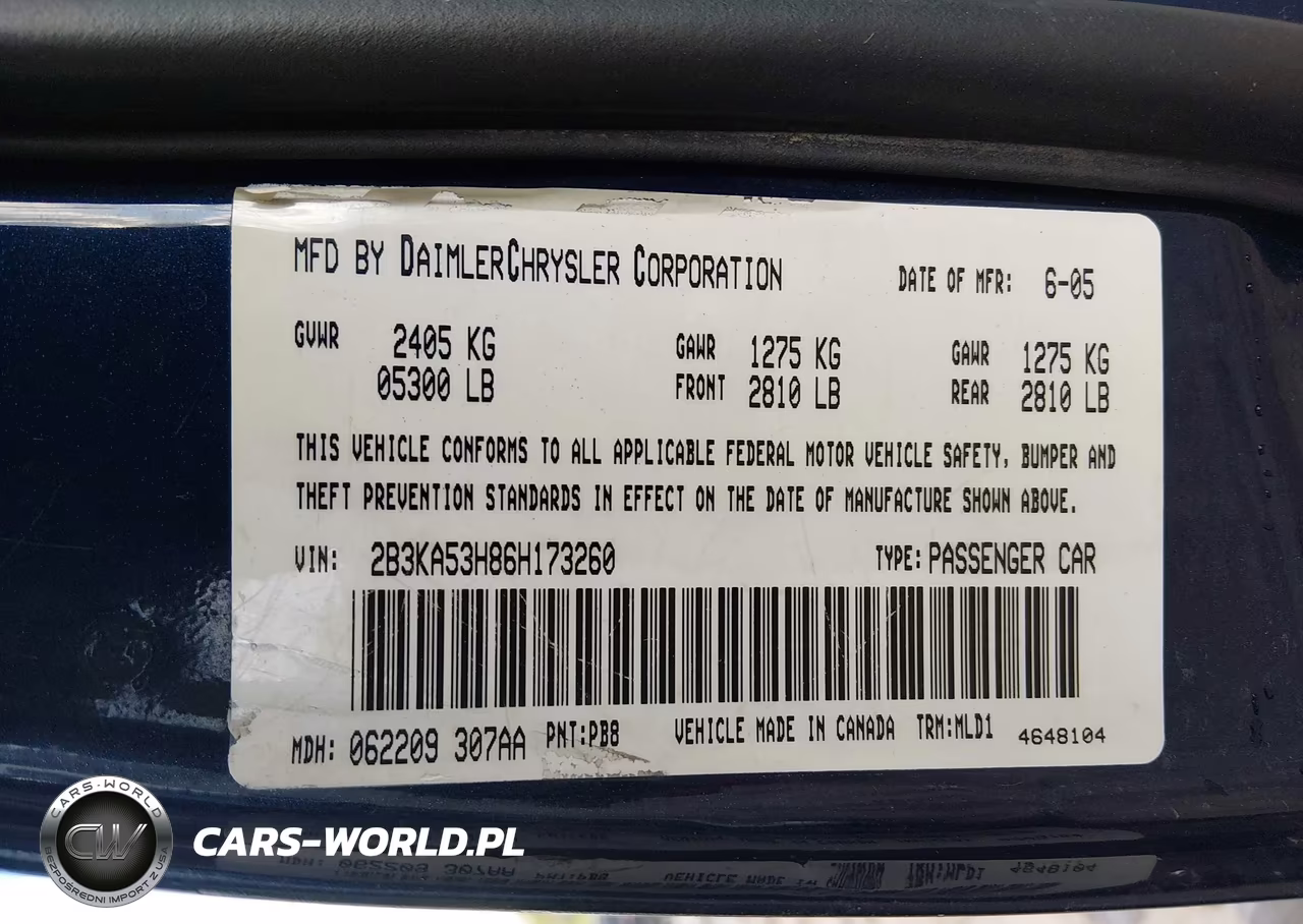2006 Dodge Charger Rt VIN:2B3KA53H86H173260 - 9