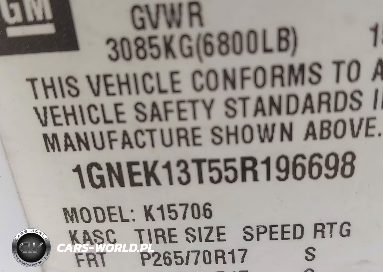 2005 Chevrolet Tahoe Z71 VIN:1GNEK13T55R196698 - 9