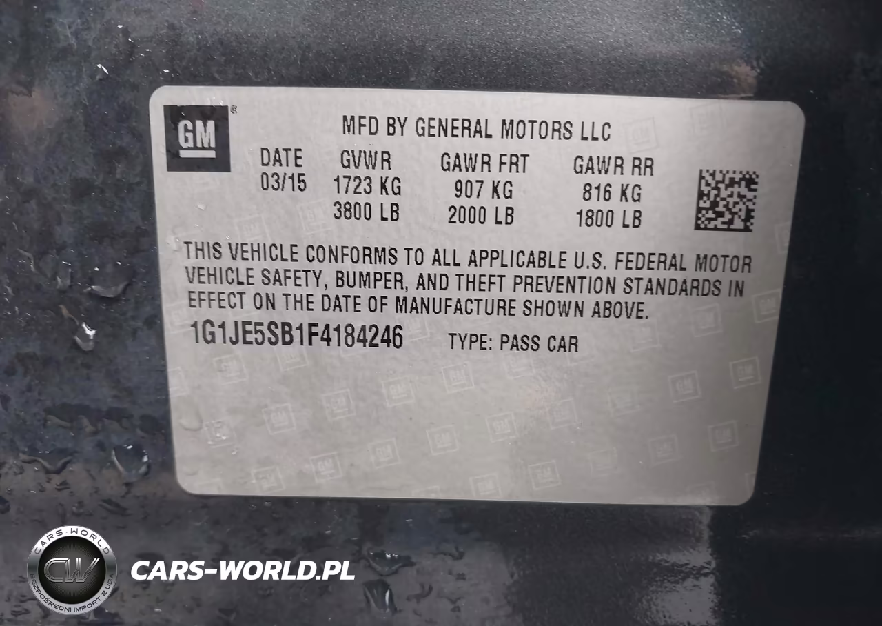 2015 Chevrolet Sonic Ltz Auto VIN:1G1JE5SB1F4184246 - 9