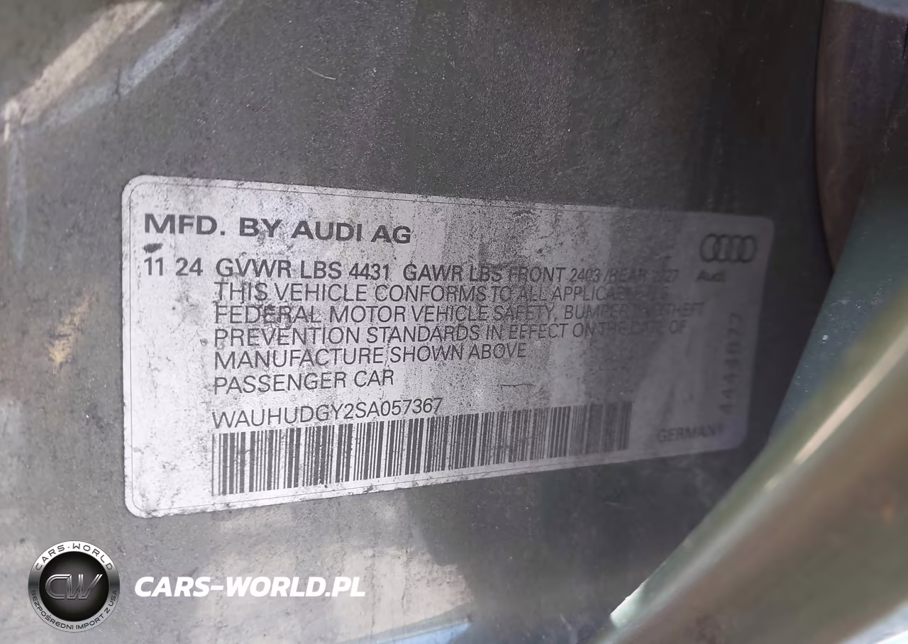 2025 Audi A3 Premium Plus 40 Tfsi Quattro S Tronic VIN:WAUHUDGY2SA057367 - 9