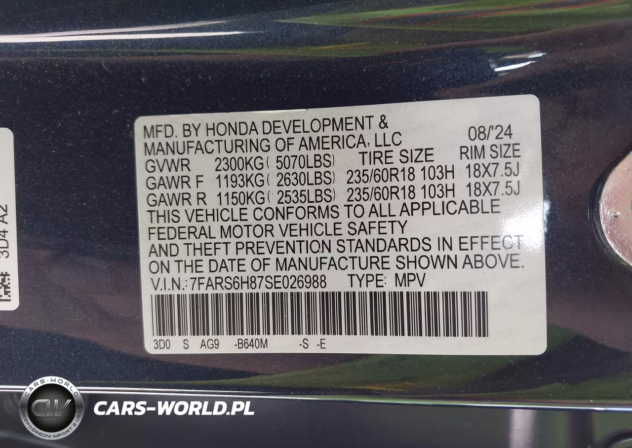 2025 Honda Cr-V Hybrid Sport-L VIN:7FARS6H87SE026988 - 9