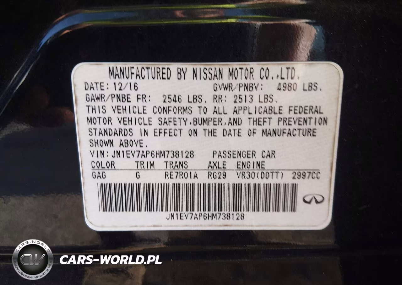 2017 Infiniti Q50 3.0T Premium VIN:JN1EV7AP6HM738128 - 9