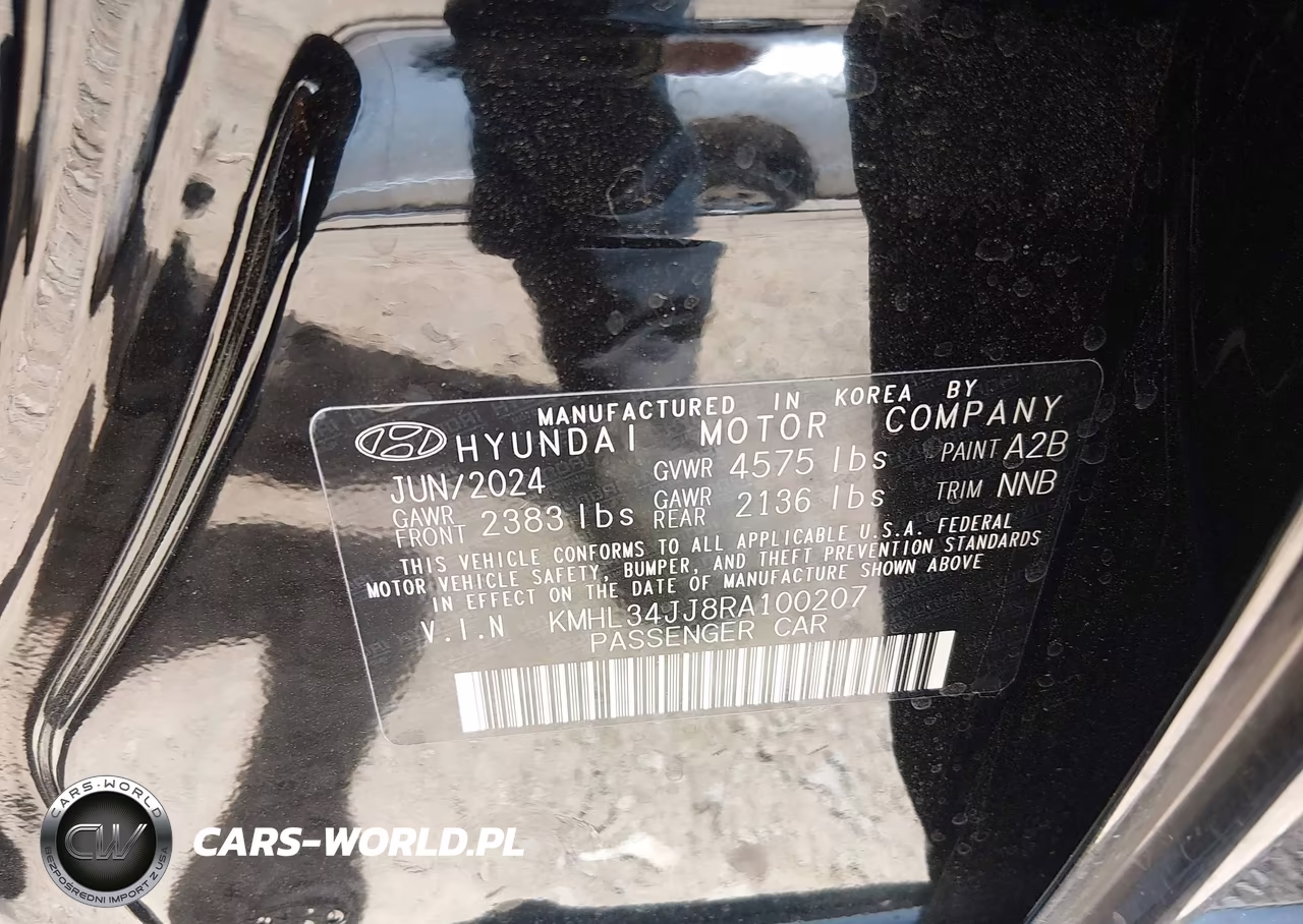 2024 Hyundai Sonata Hybrid Sel VIN:KMHL34JJ8RA100207 - 9