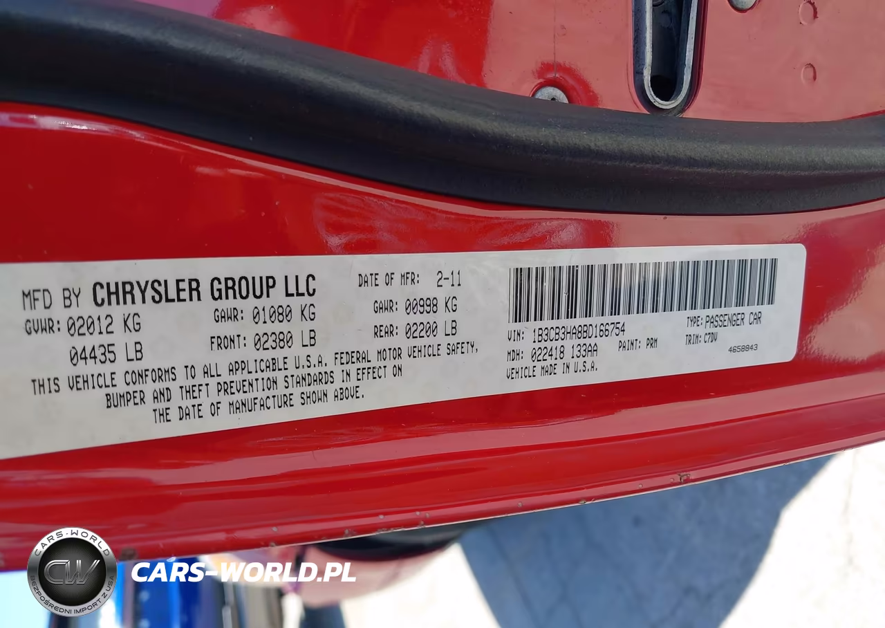 2011 Dodge Caliber Mainstreet VIN:1B3CB3HA8BD166754 - 9