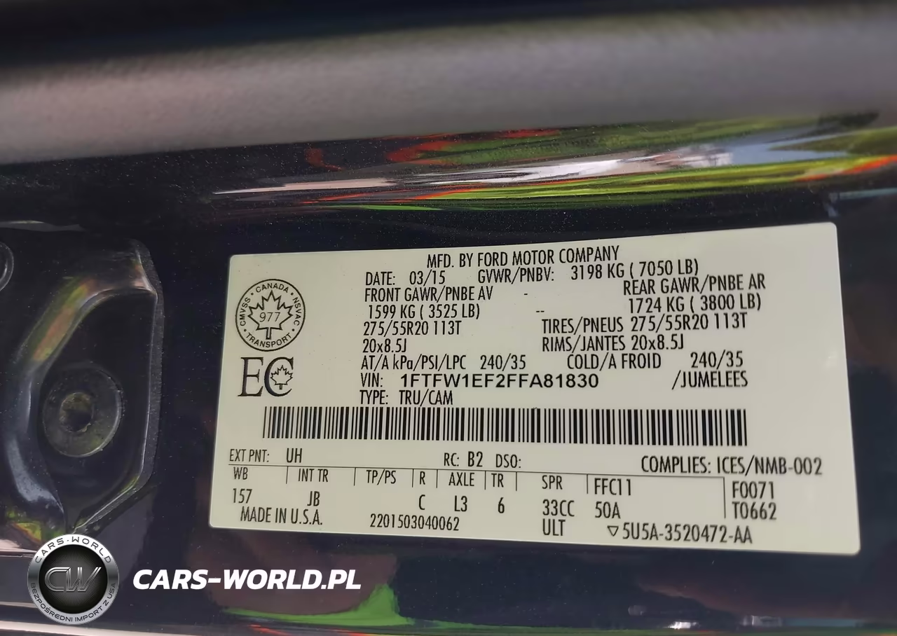 2015 Ford F-150 Xlt VIN:1FTFW1EF2FFA81830 - 9