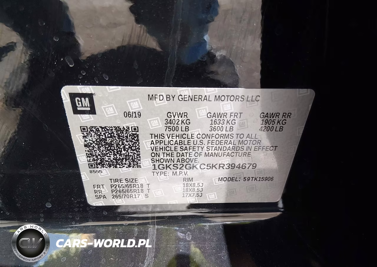2019 GMC Yukon Xl Slt VIN:1GKS2GKC5KR394679 - 9