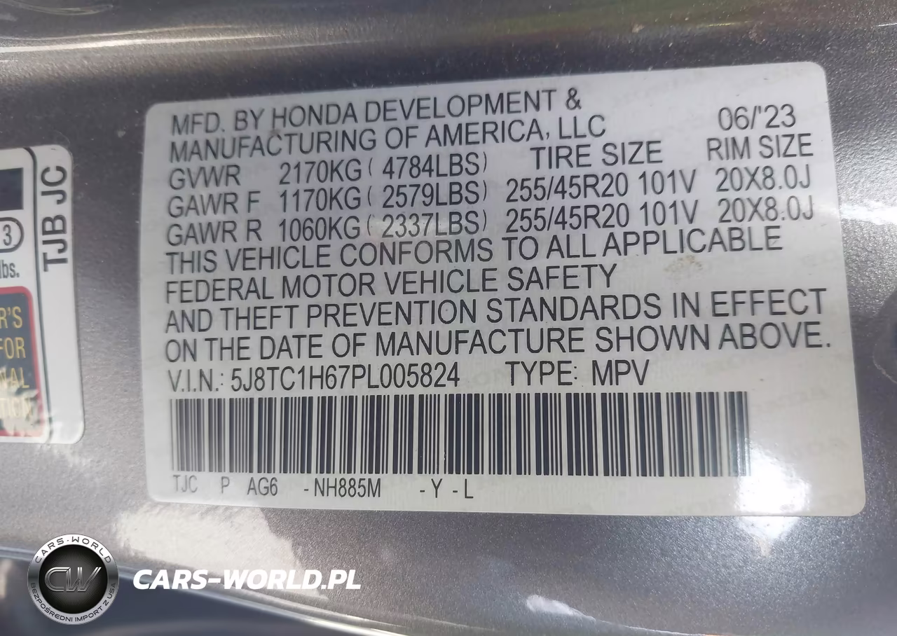 2023 Acura Rdx A-Spec Package VIN:5J8TC1H67PL005824 - 9