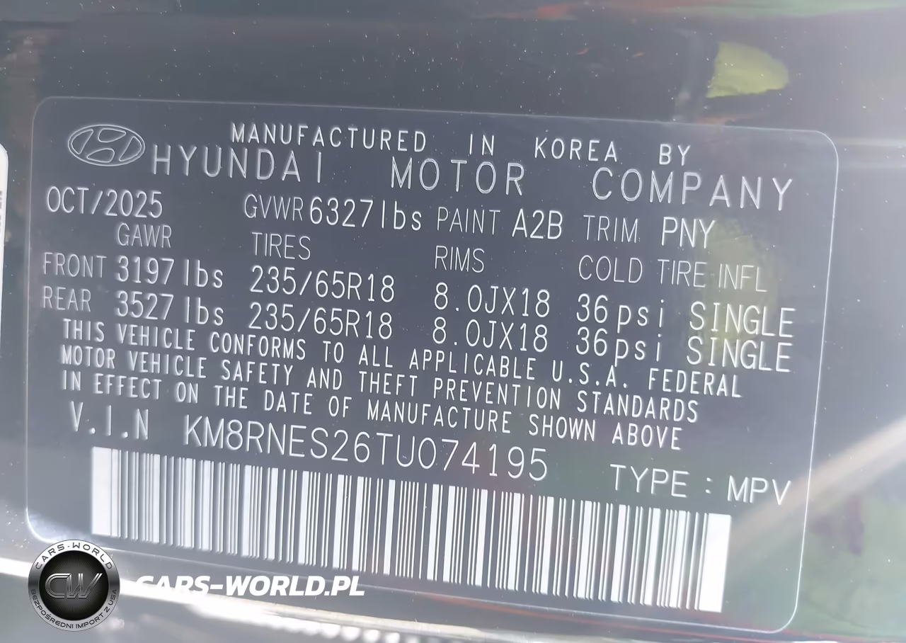 2026 Hyundai Palisade Sel Premium VIN:KM8RNES26TU074195 - 9