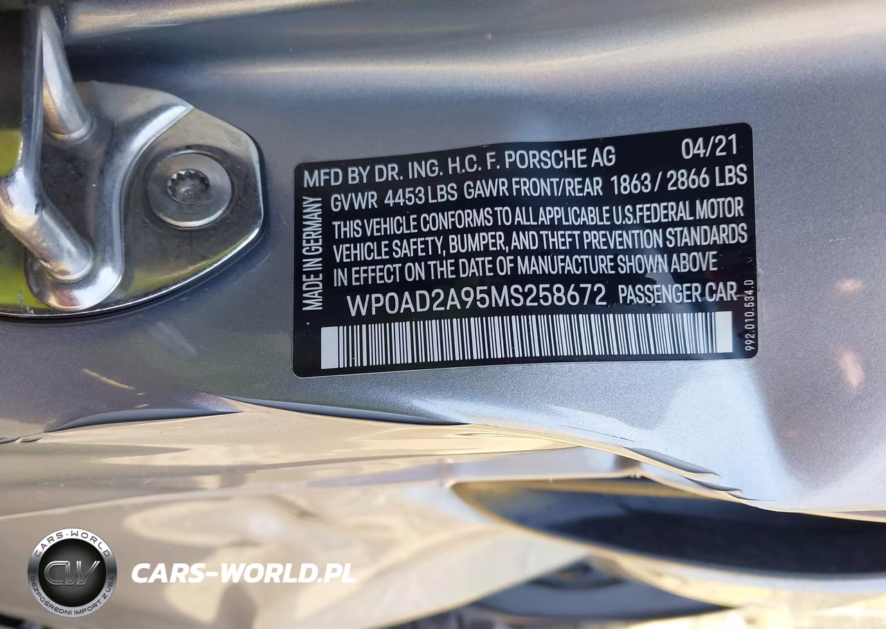 2021 Porsche 911 Turbo-Turbo S VIN:WP0AD2A95MS258672 - 9