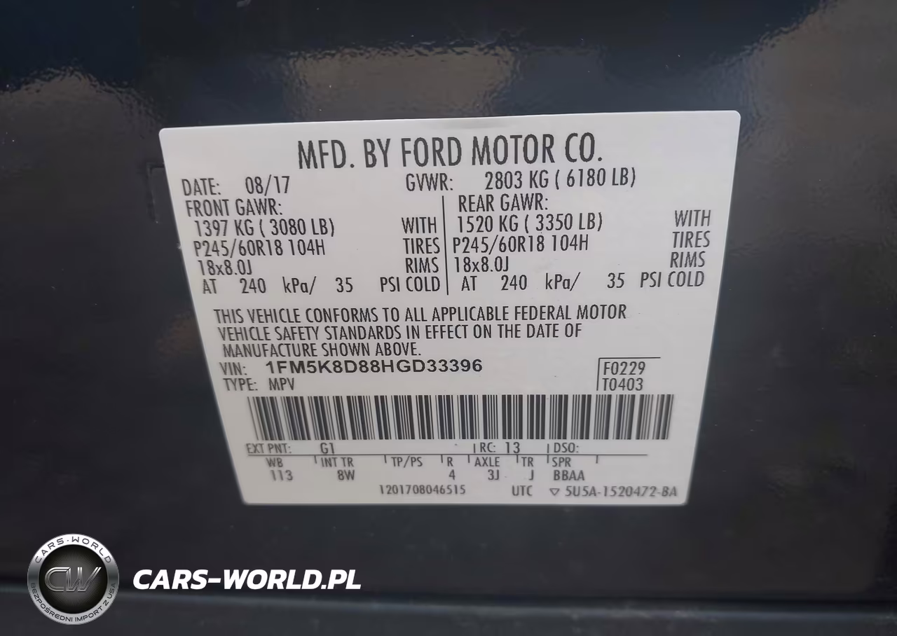 2017 Ford Explorer Xlt VIN:1FM5K8D88HGD33396 - 9