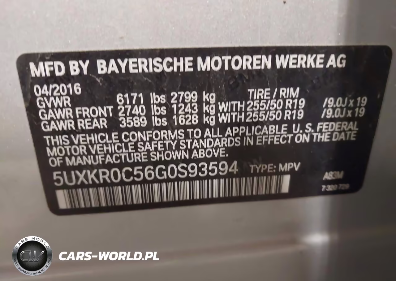 2016 BMW X5 xDrive35I VIN:5UXKR0C56G0S93594 - 9