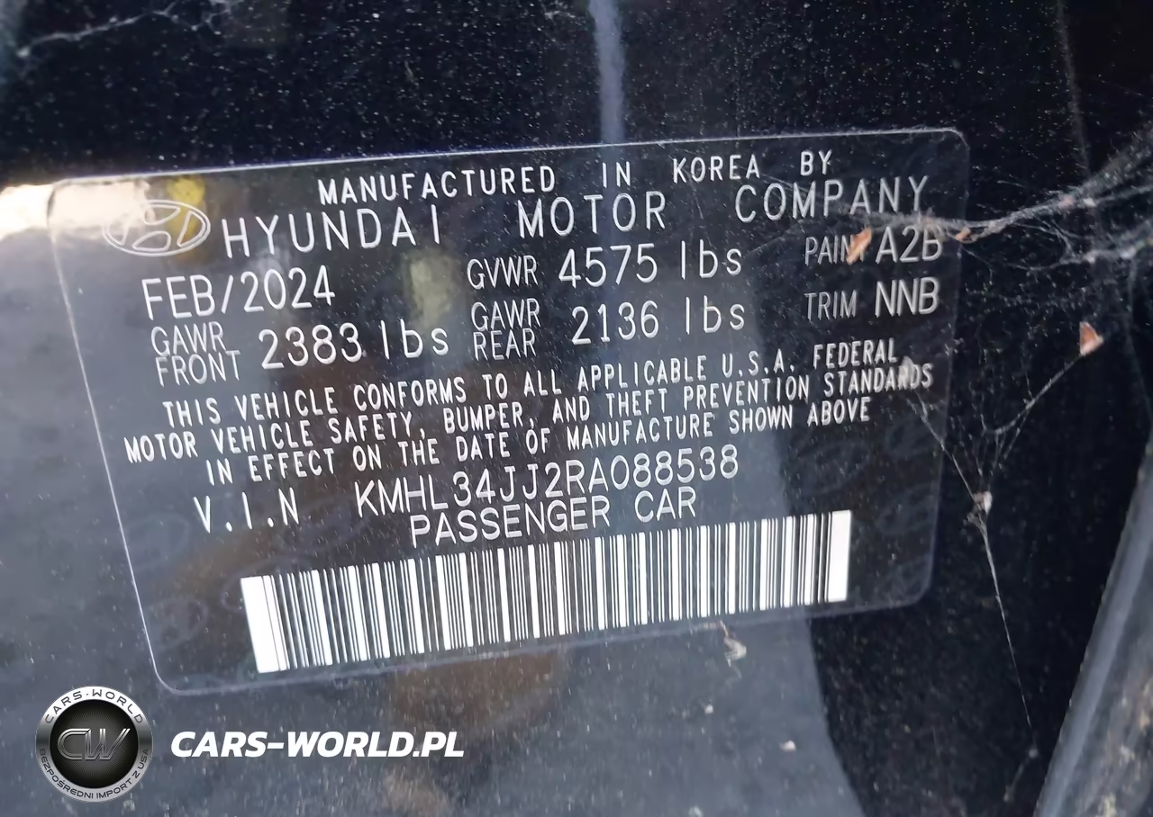 2024 Hyundai Sonata Hybrid Sel VIN:KMHL34JJ2RA088538 - 9