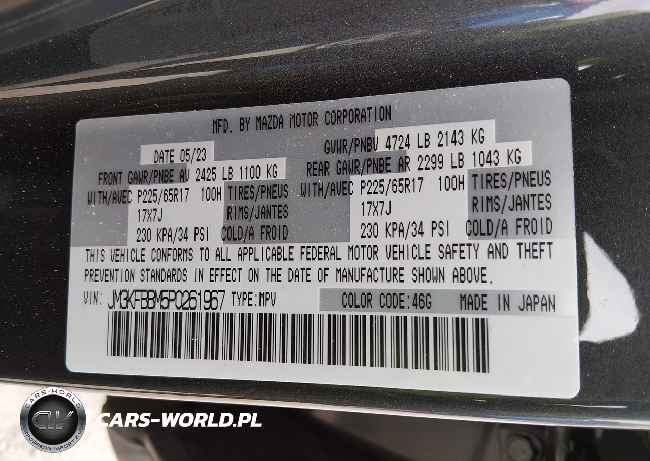 2023 Mazda Cx-5 2.5 S Select VIN:JM3KFBBM5P0261967 - 9
