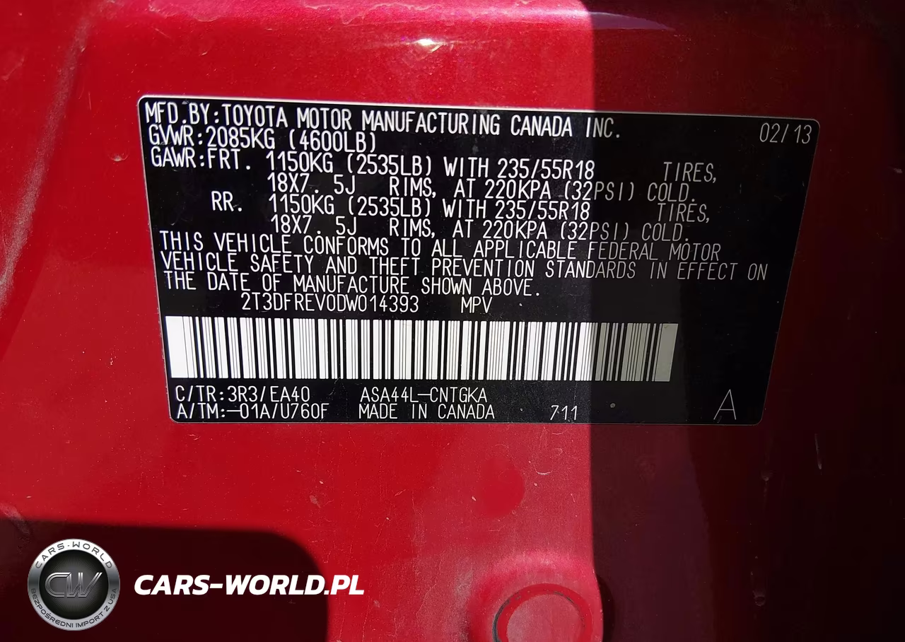 2013 Toyota Rav4 Limited VIN:2T3DFREV0DW014393 - 9