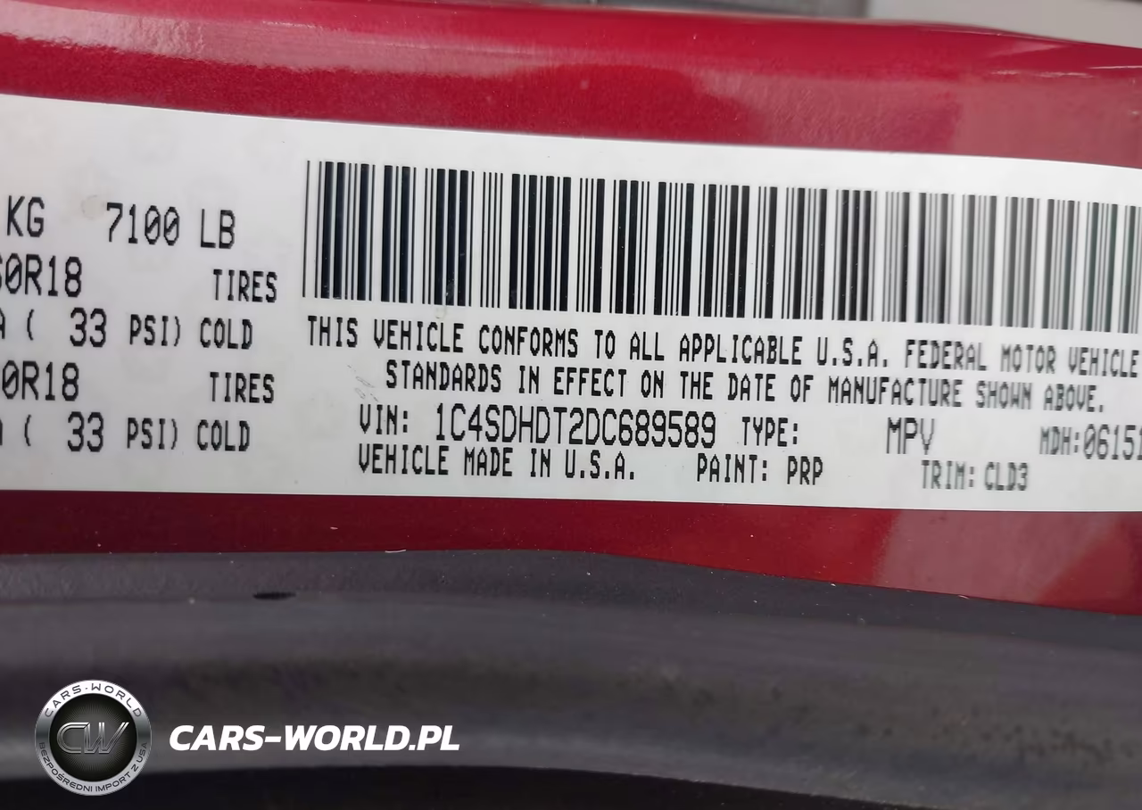 2013 Dodge Durango Crew VIN:1C4SDHDT2DC689589 - 9