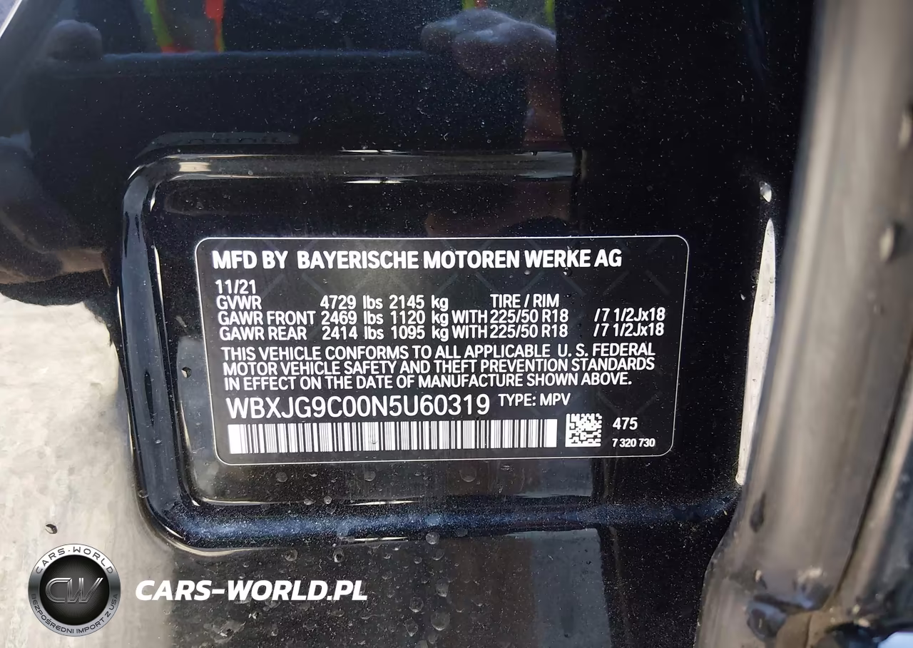 2022 BMW X1 xDrive28I VIN:WBXJG9C00N5U60319 - 9