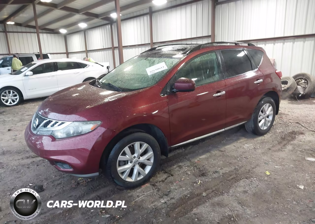 2012 Nissan Murano Sv VIN:JN8AZ1MU4CW113579 - 2