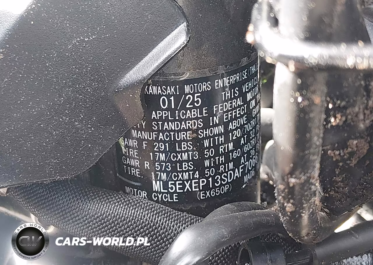 2025 Kawasaki Ex650 P VIN:ML5EXEP13SDAF7066 - 10