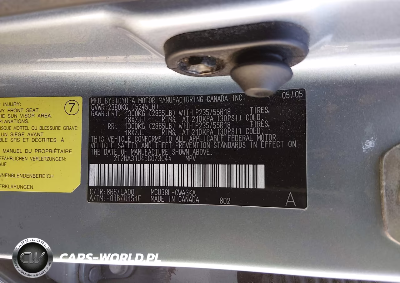 2005 Lexus Rx 330 VIN:2T2HA31U45C073044 - 9