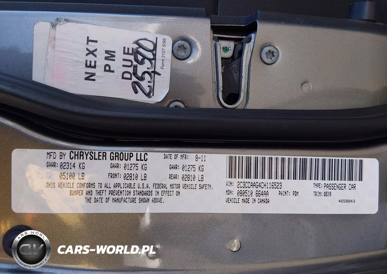 2012 Chrysler 300 VIN:2C3CCAAG4CH116523 - 9