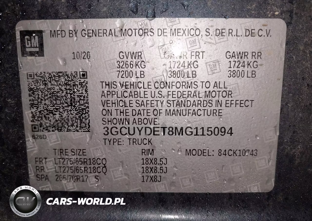 2021 Chevrolet Silverado 1500 4Wd Standard Bed Lt VIN:3GCUYDET8MG115094 - 9