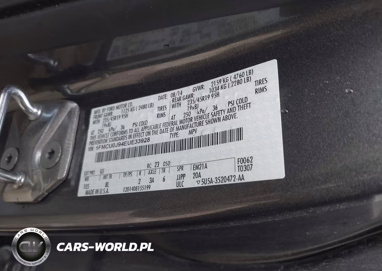 2014 Ford Escape Titanium VIN:1FMCU0J94EUE33928 - 9