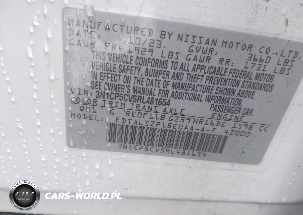 2024 Nissan Kicks Sv Xtronic Cvt VIN:3N1CP5CV5RL481654 - 9
