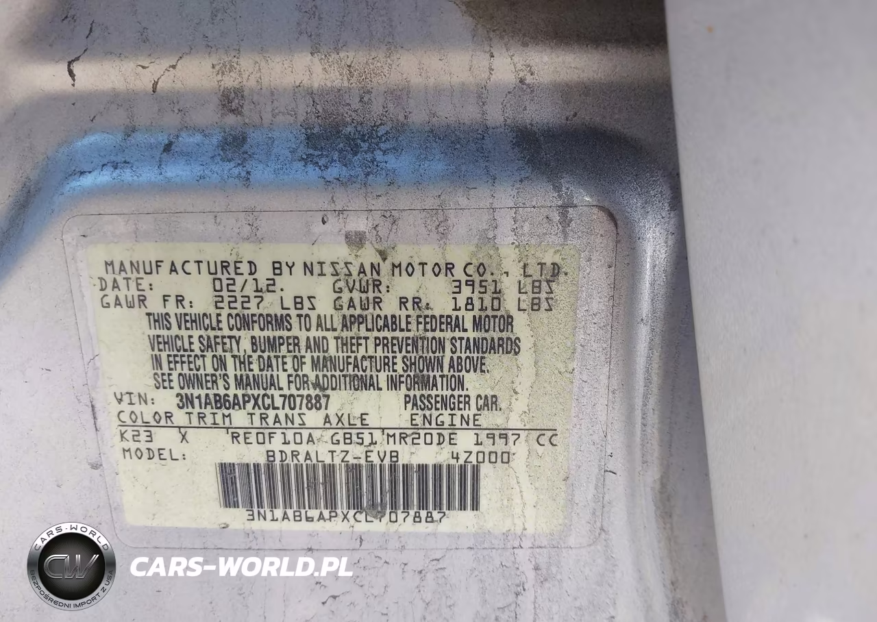 2012 Nissan Sentra 2.0 Sr VIN:3N1AB6APXCL707887 - 9