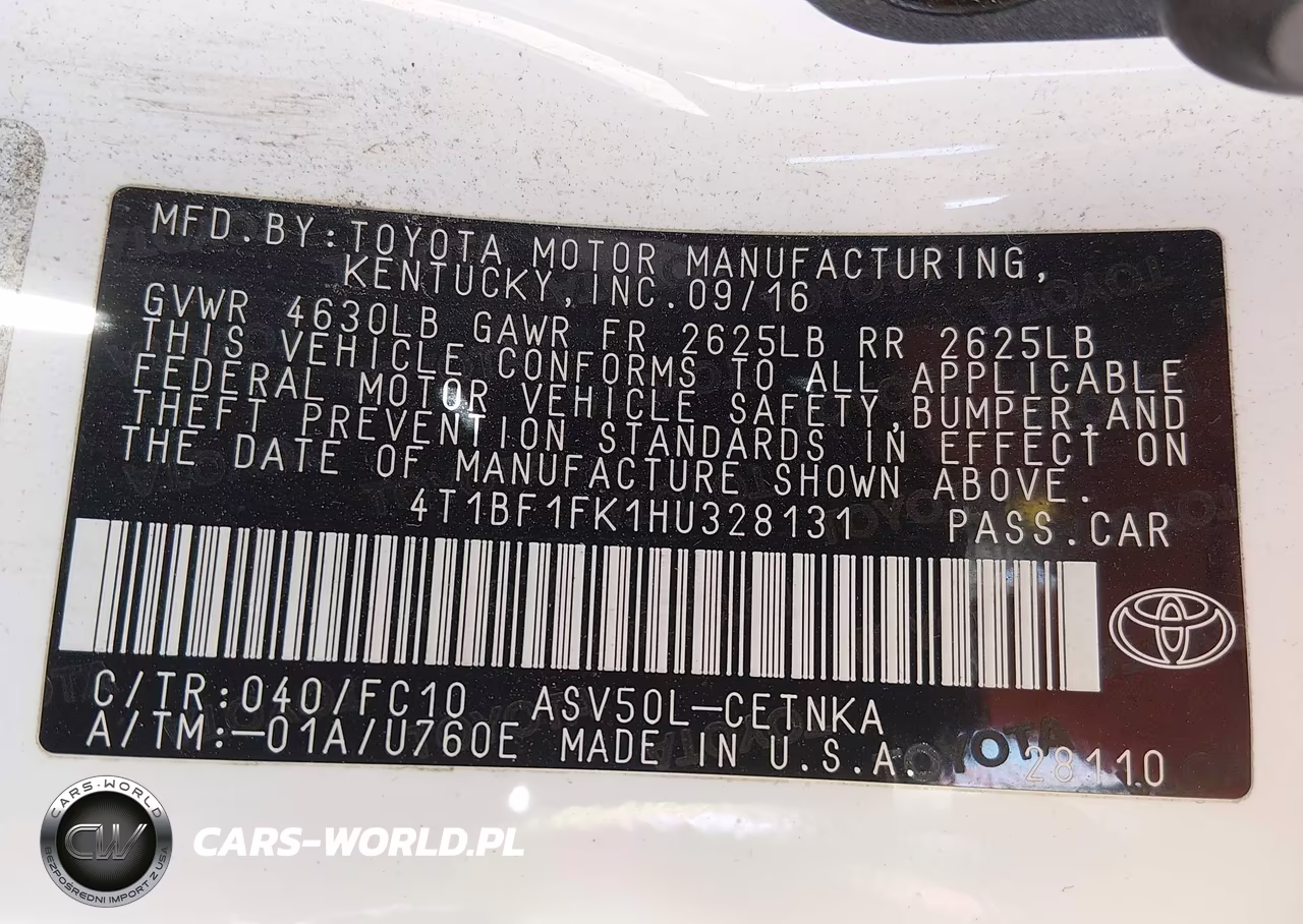 2017 Toyota Camry Le VIN:4T1BF1FK1HU328131 - 9