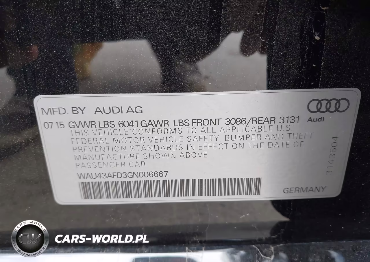 2016 Audi A8 L 4.0T Sport VIN:WAU43AFD3GN006667 - 9