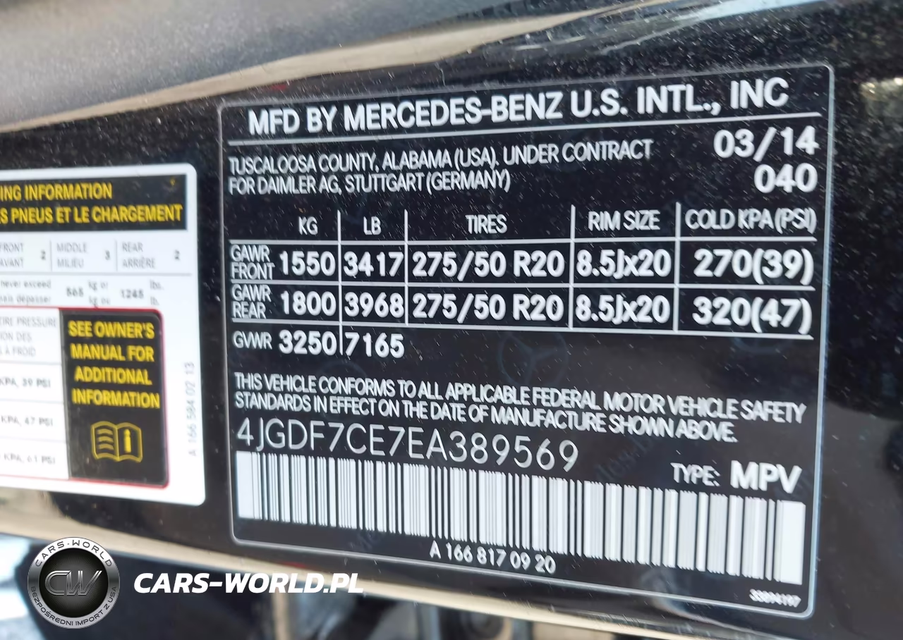 2014 Mercedes-Benz Gl 450 4Matic VIN:4JGDF7CE7EA389569 - 9