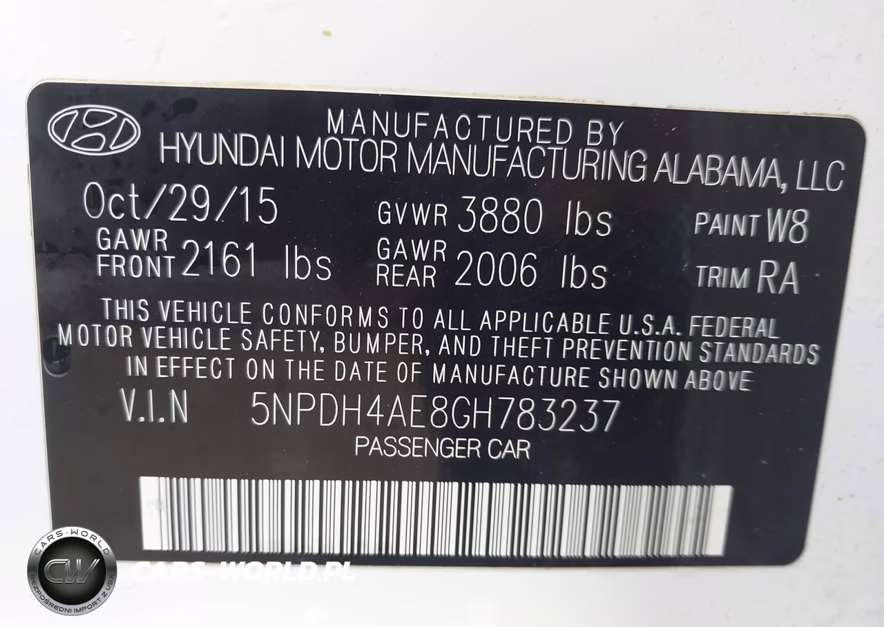 2016 Hyundai Elantra Se VIN:5NPDH4AE8GH783237 - 9
