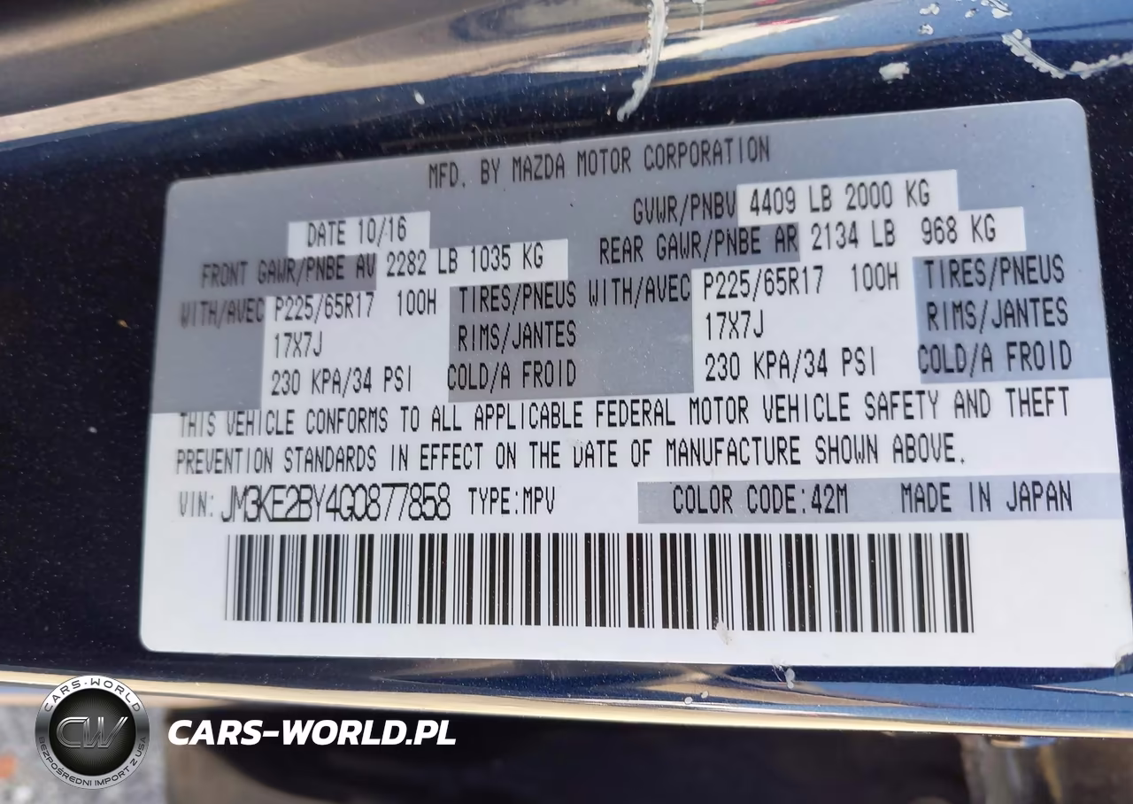 2016 Mazda Cx-5 Sport VIN:JM3KE2BY4G0877858 - 9