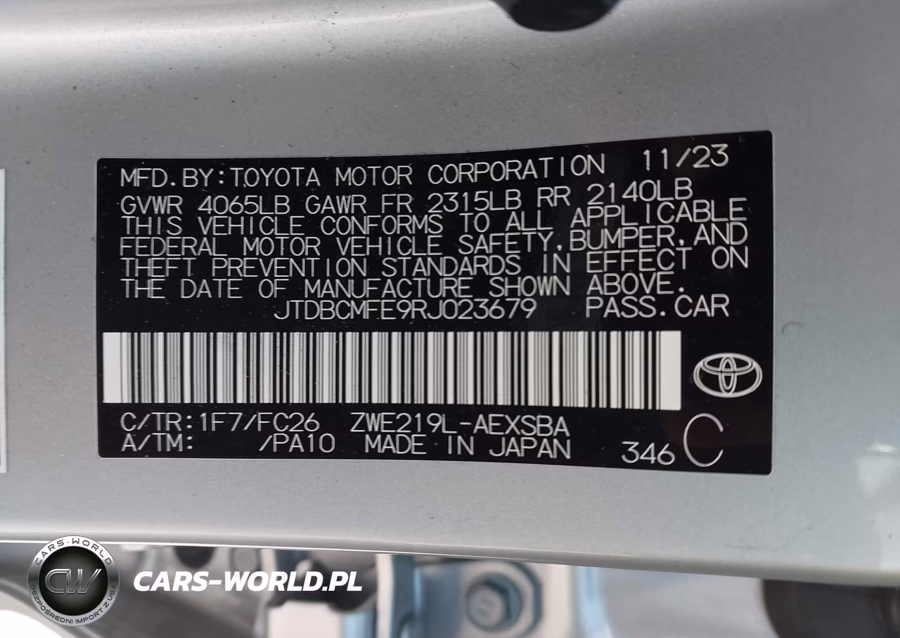 2024 Toyota Corolla Hybrid Se VIN:JTDBCMFE9RJ023679 - 9