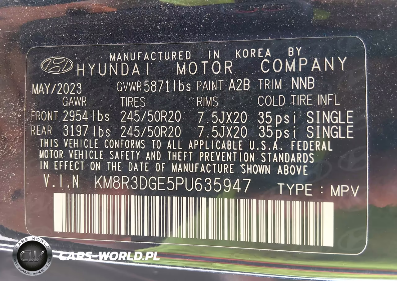 2023 Hyundai Palisade Xrt VIN:KM8R3DGE5PU635947 - 9