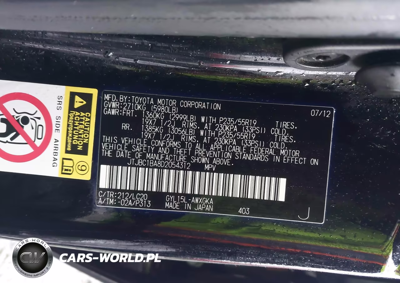 2013 Lexus Rx 450H VIN:JTJBC1BA8D2054312 - 9