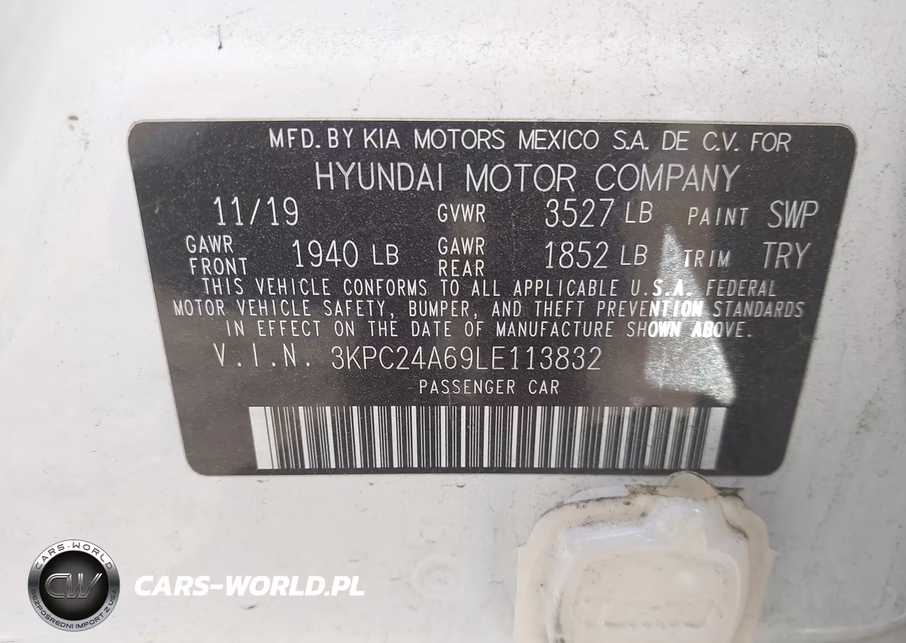 2020 Hyundai Accent Se VIN:3KPC24A69LE113832 - 9