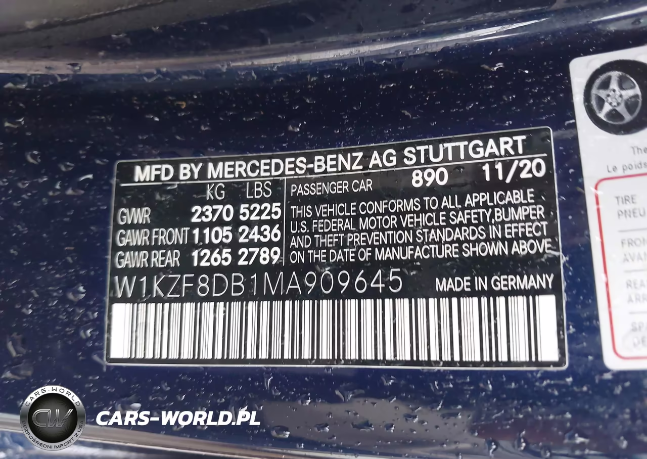 2021 Mercedes-Benz E 350 VIN:W1KZF8DB1MA909645 - 9