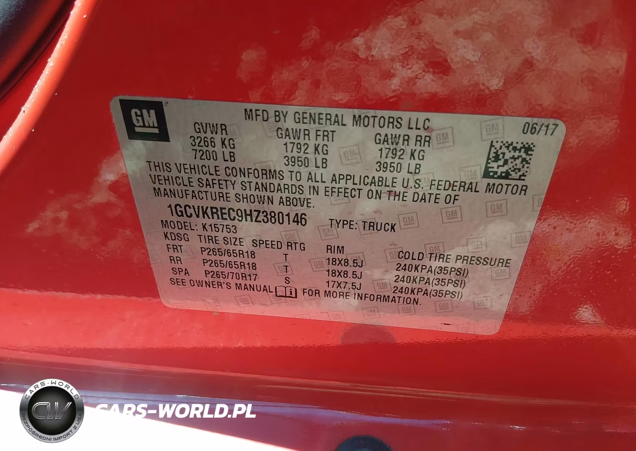 2017 Chevrolet Silverado 1500 1Lt VIN:1GCVKREC9HZ380146 - 9
