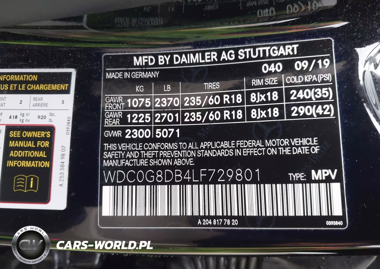 2020 Mercedes-Benz Glc 300 VIN:WDC0G8DB4LF729801 - 9