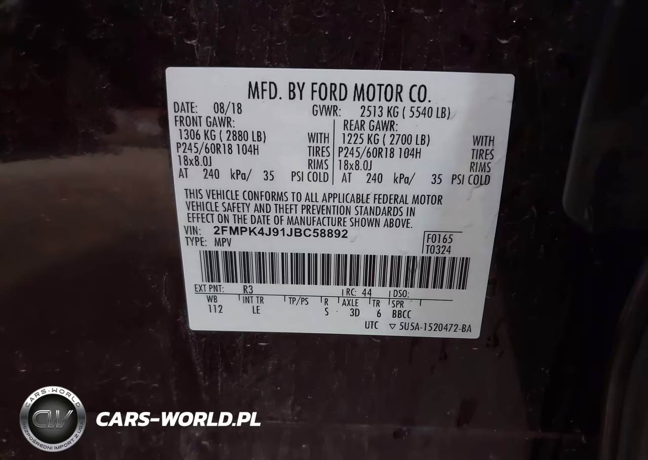 2018 Ford Edge Sel VIN:2FMPK4J91JBC58892 - 9