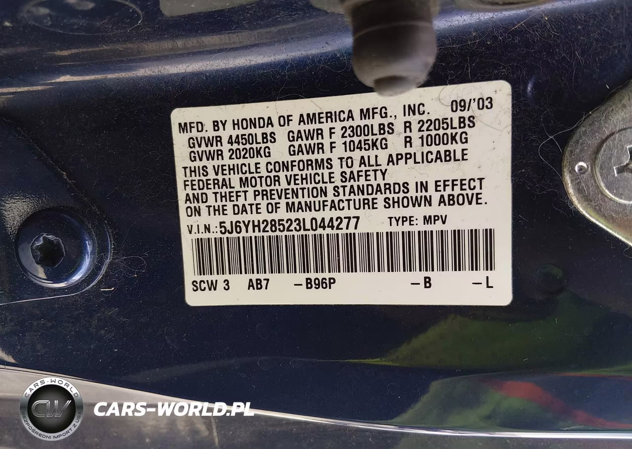 2003 Honda Element Ex VIN:5J6YH28523L044277 - 9