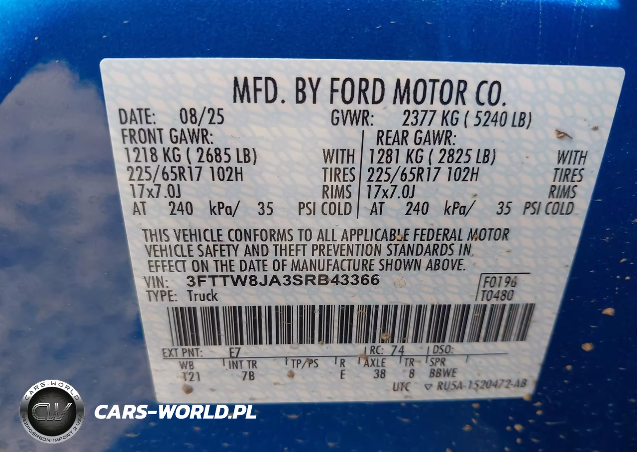 2025 Ford Maverick Xlt VIN:3FTTW8JA3SRB43366 - 9