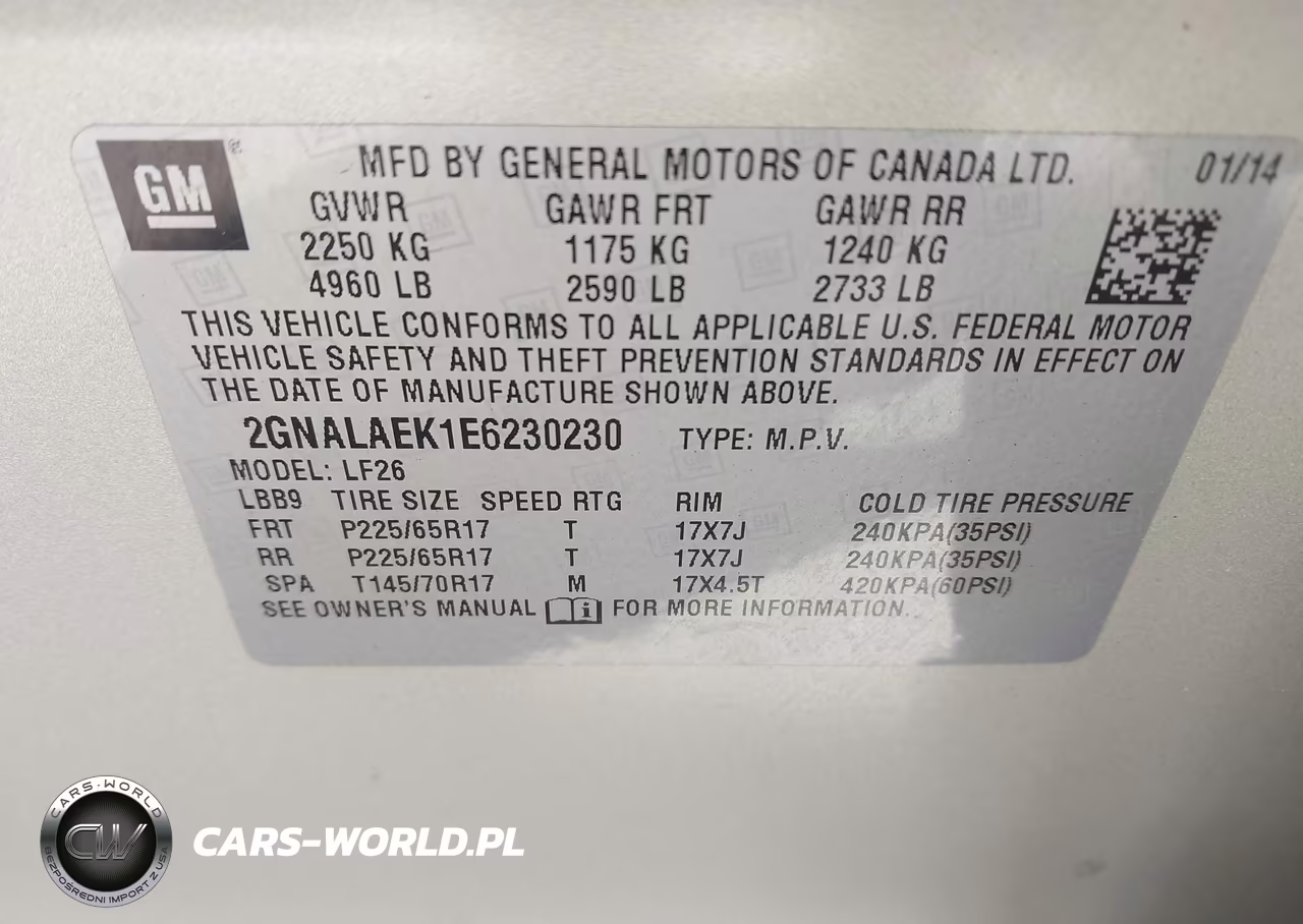 2014 Chevrolet Equinox Ls VIN:2GNALAEK1E6230230 - 9