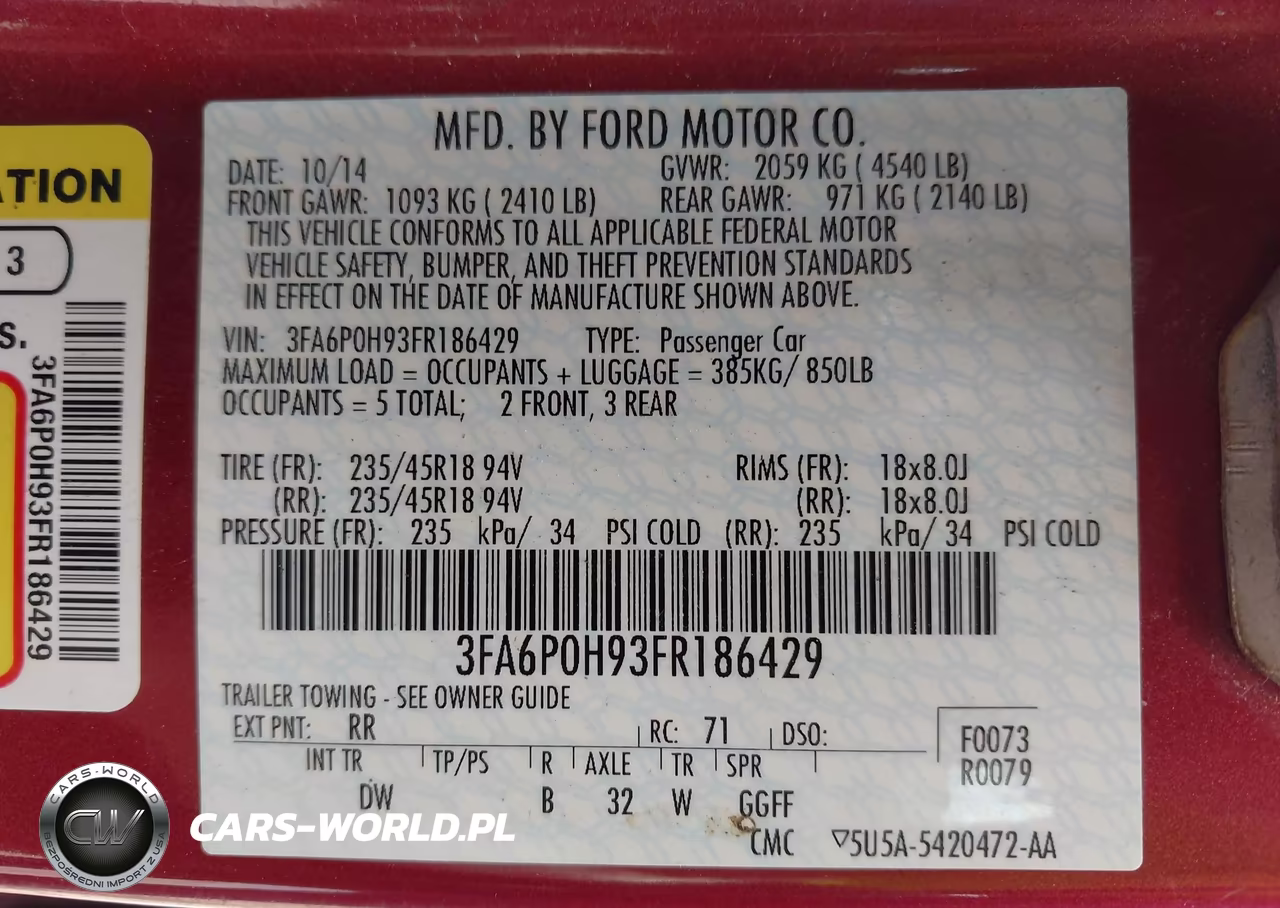 2015 Ford Fusion Se VIN:3FA6P0H93FR186429 - 9
