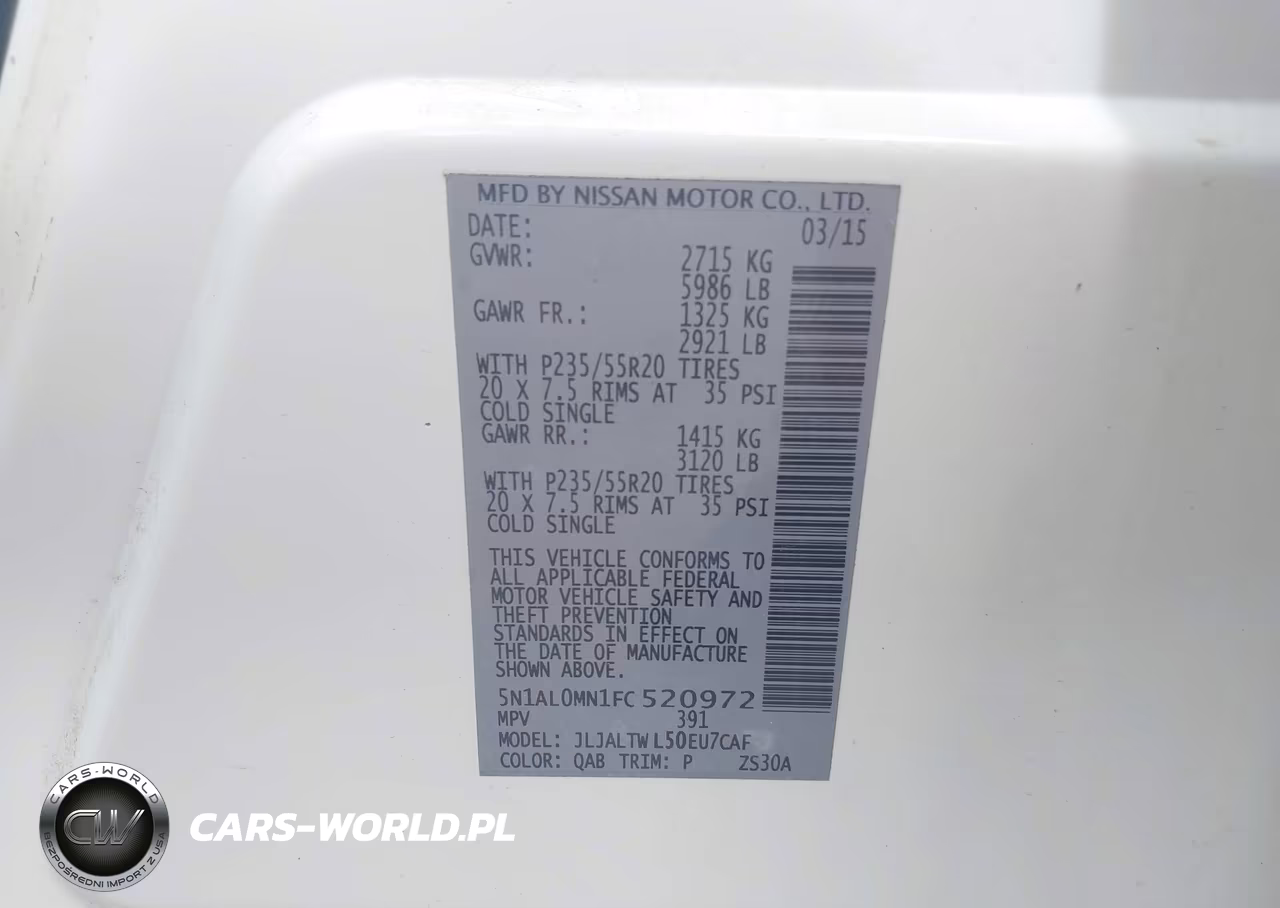 2015 Infiniti Qx60 VIN:5N1AL0MN1FC520972 - 9