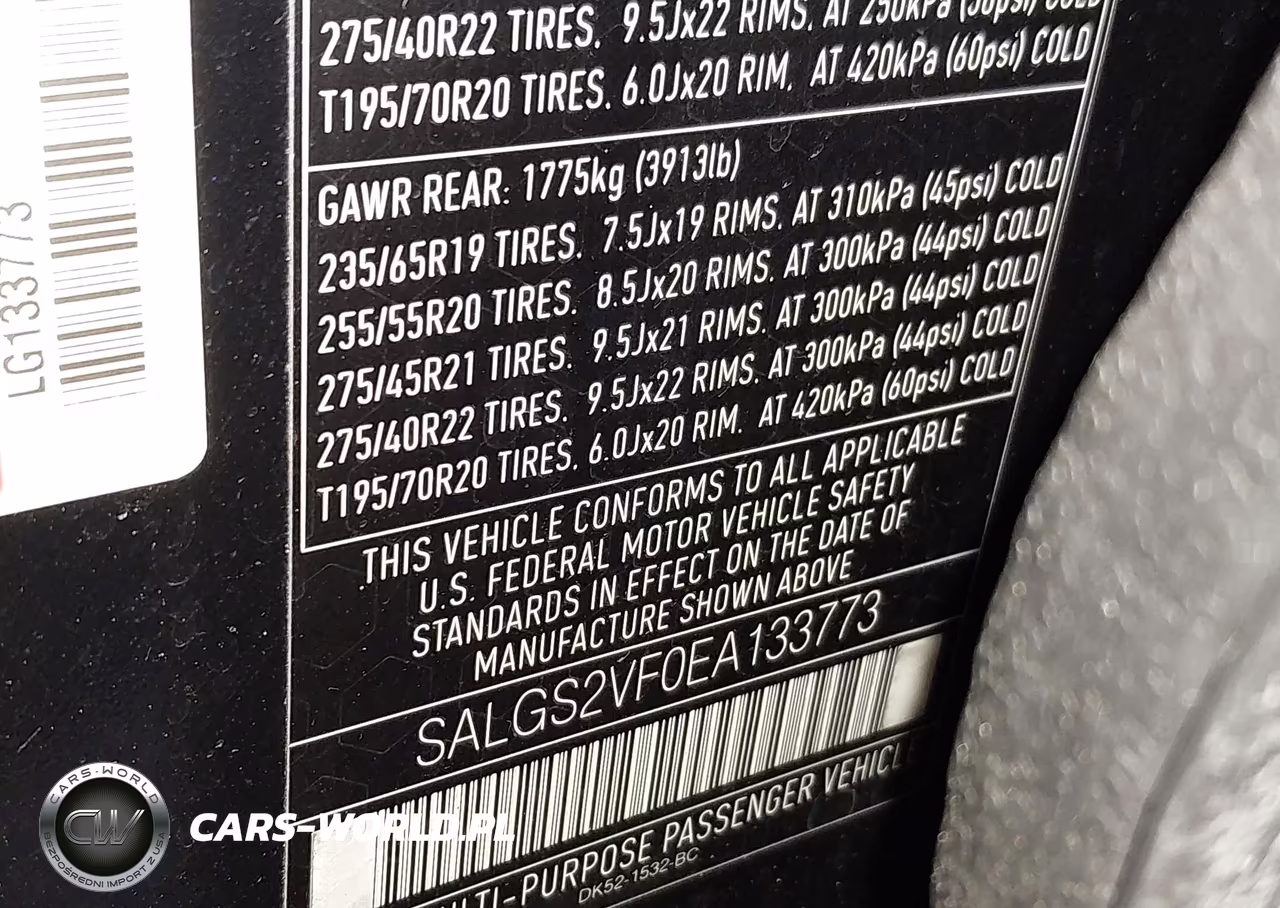 2014 Land Rover Range Rover 3.0L V6 Supercharged Hse VIN:SALGS2VF0EA133773 - 9